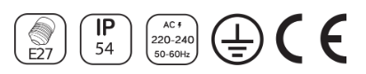Doppelte runde Wandleuchte aus Glas HR60464