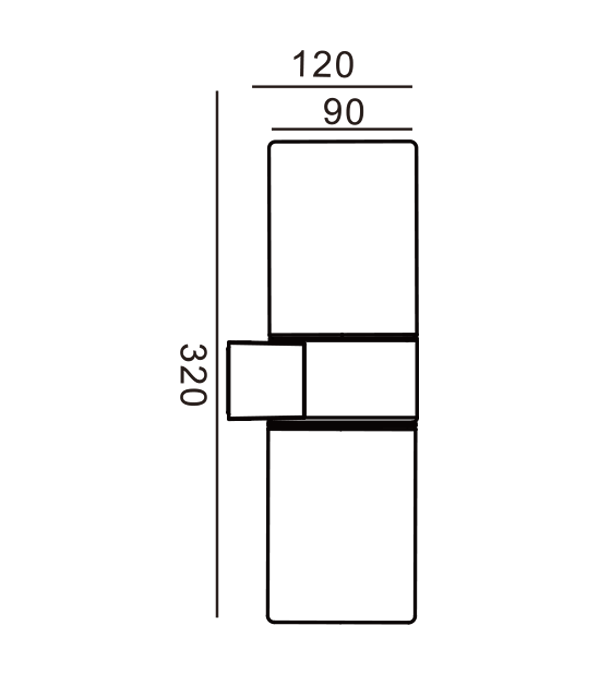 Doppelte runde Wandleuchte aus Glas HR60464 Doppelte runde Wandleuchte aus Glas HR60464