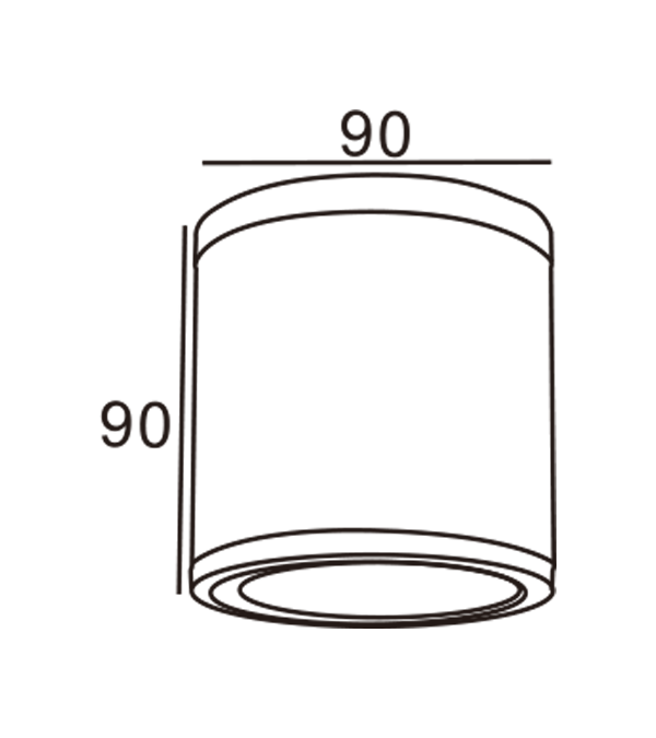 90 Offen montierte Rohrwandleuchte HR10201 90 Offen montierte Rohrwandleuchte HR10201