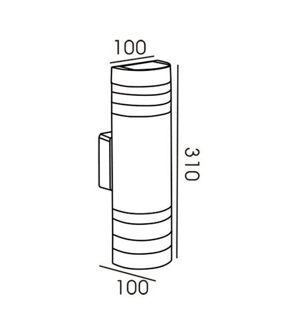 Gestreifte halbrunde Doppelkopf-Wandleuchte HR60176 Gestreifte halbrunde Doppelkopf-Wandleuchte HR60176