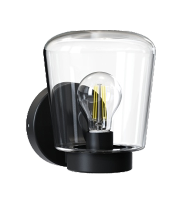 Flache Wandleuchte aus Glas und Kunststoff HR60772 Flache Wandleuchte aus Glas und Kunststoff HR60772