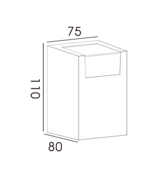 75 Quadratische dekorative transparente Einweg-Wandleuchte HR60231 75 Quadratische dekorative transparente Einweg-Wandleuchte HR60231