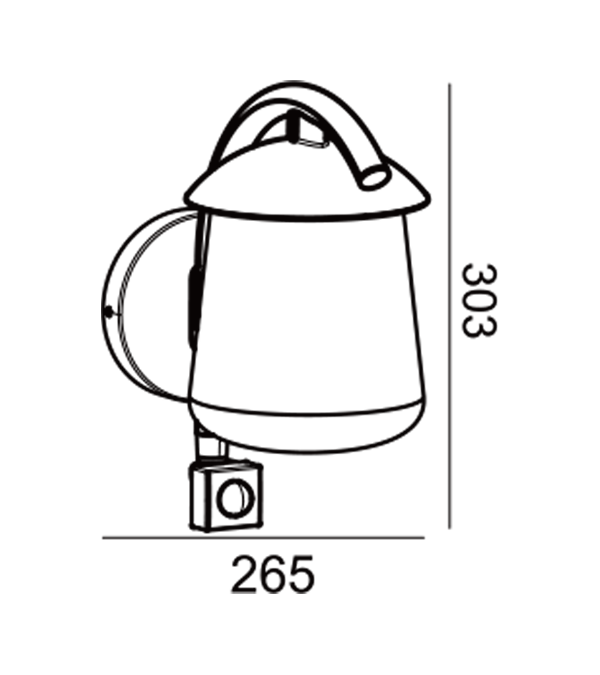 Parrot Bend Induktionswandleuchte aus Glas mit flacher Oberseite HR60673S Parrot Bend Induktionswandleuchte aus Glas mit flacher Oberseite HR60673S