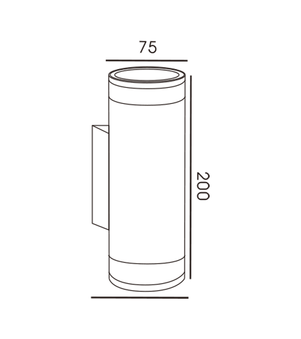 75 Rohr-Doppelstock-Doppelkopf-PAMM-Abdeckungs-Wandleuchte HR60278 75 Rohr-Doppelstock-Doppelkopf-PAMM-Abdeckungs-Wandleuchte HR60278