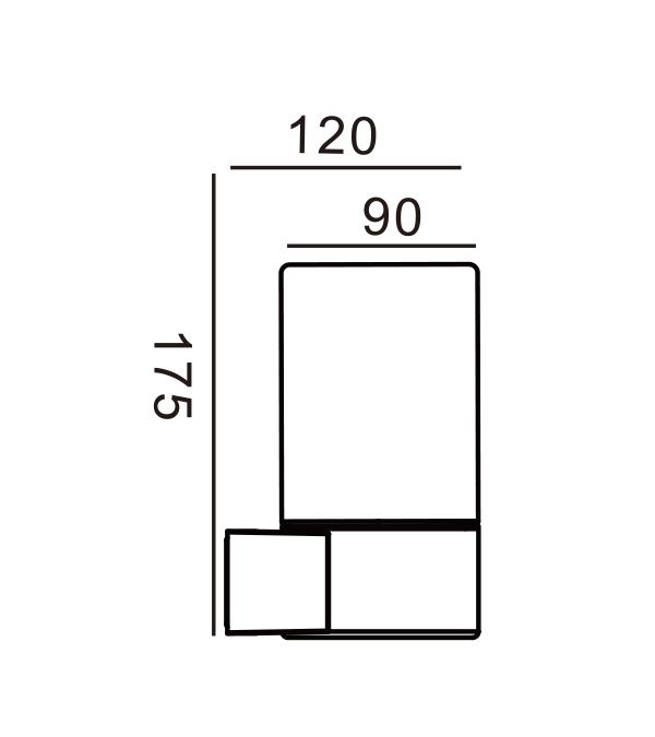 Einkopf-Wandleuchte aus rundem Glas HR60463 Einkopf-Wandleuchte aus rundem Glas HR60463