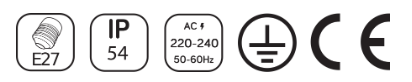 Vierseitige, rechteckige Wandleuchte HR60041