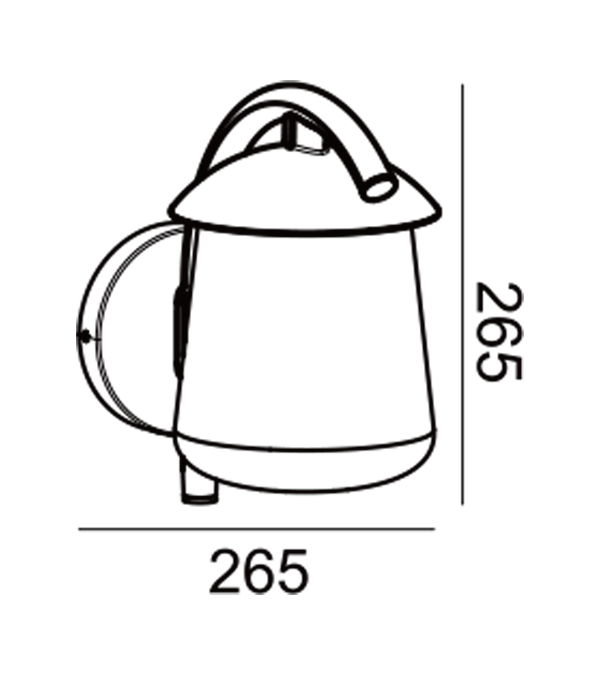 Parrot Bend Wandleuchte aus Glas mit flacher Oberseite HR60673 Parrot Bend Wandleuchte aus Glas mit flacher Oberseite HR60673