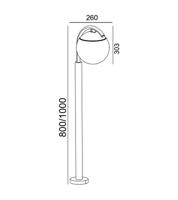 Parrot Runde Gartenleuchte aus Glas HR60691-800 Parrot Runde Gartenleuchte aus Glas HR60691-800