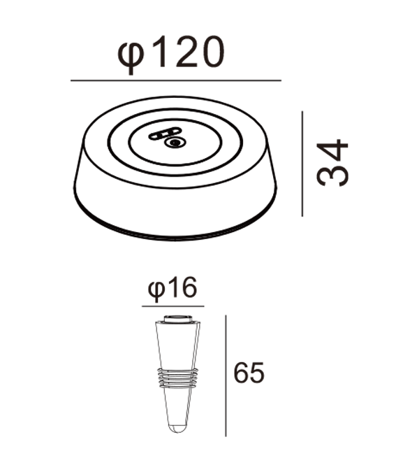 Flache Ladeleuchte für Weinflaschen HR95055 Flache Ladeleuchte für Weinflaschen HR95055