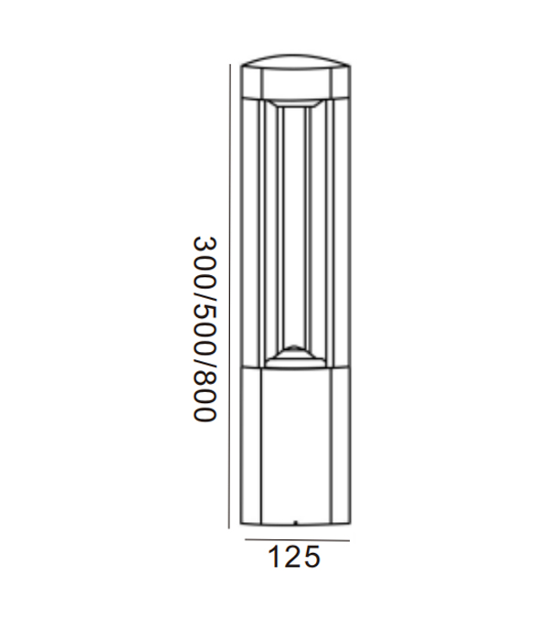 125 dreieckige LED-Gartenleuchten HR60031-800-LED 125 dreieckige LED-Gartenleuchten HR60031-800-LED