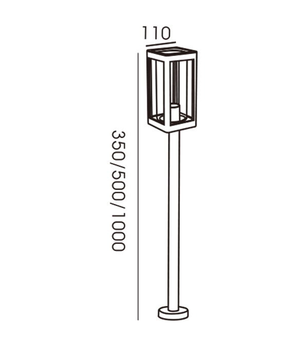 110 Gartenleuchte mit Glasabdeckung HR60122-1000 110 Gartenleuchte mit Glasabdeckung HR60122-1000