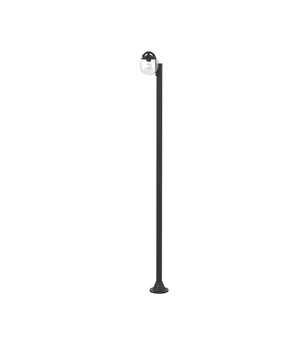 Einkopf-Gartenleuchte aus rundem Glas HR60692 Einkopf-Gartenleuchte aus rundem Glas HR60692