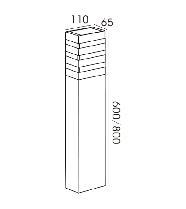 90 quadratische dreischichtige transparente Gartenleuchte HR60064-600 90 quadratische dreischichtige transparente Gartenleuchte HR60064-600