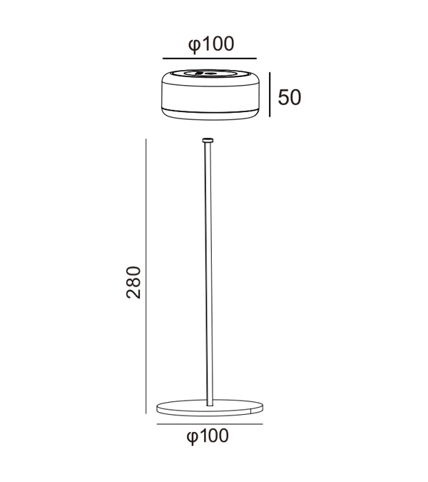 300 hohe Schreibtischlampe HR95002-330 300 hohe Schreibtischlampe HR95002-330