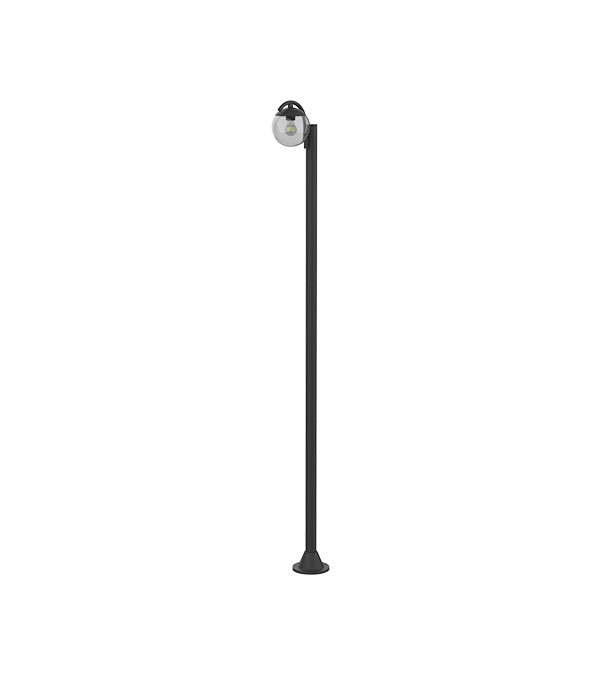 Einkopf-Gartenleuchte aus rundem Glas HR60692 Einkopf-Gartenleuchte aus rundem Glas HR60692