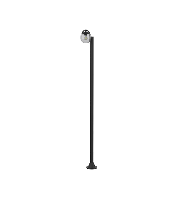 Einkopf-Gartenleuchte aus rundem Glas HR60692 Einkopf-Gartenleuchte aus rundem Glas HR60692