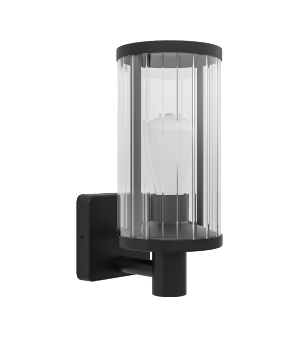 Vertikal gestreifte Glas-E27-Wandleuchte HR60131 Vertikal gestreifte Glas-E27-Wandleuchte HR60131