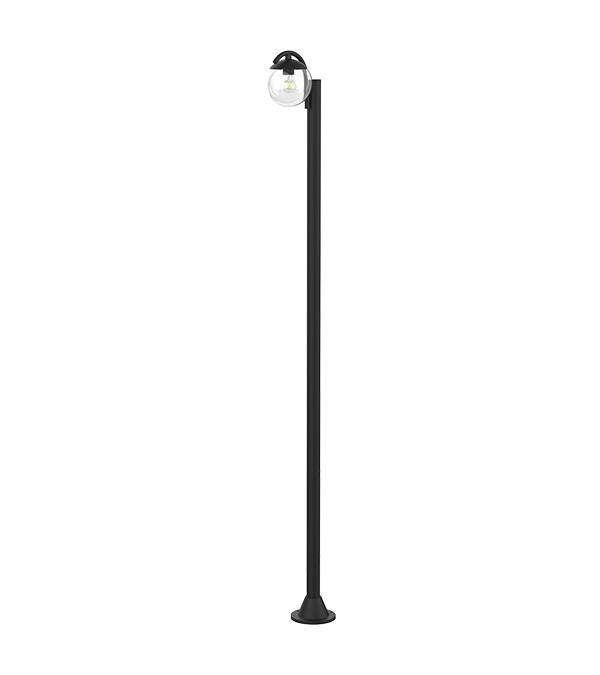 Einkopf-Gartenleuchte aus rundem Glas HR60692 Einkopf-Gartenleuchte aus rundem Glas HR60692