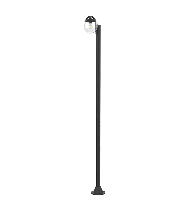Einkopf-Gartenleuchte aus rundem Glas HR60692 Einkopf-Gartenleuchte aus rundem Glas HR60692