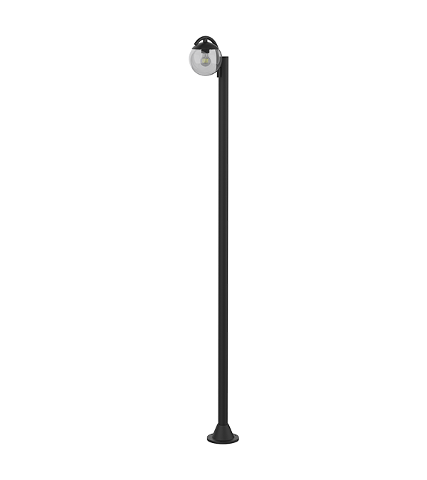 Einkopf-Gartenleuchte aus rundem Glas HR60692 Einkopf-Gartenleuchte aus rundem Glas HR60692
